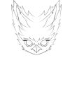 alternative_design angry_expression anthro avian awarz awarz_alter awarz_luy bird concept_art female owl simple_background simple_eyes solo