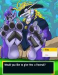4_fingers 4_toes anthro barefoot claws countershade_feet countershading english_text feet fingers foot_fetish foot_focus hi_res humanoid_feet jewelry male necklace pawpads plantigrade randytheartdog scalie solo text toe_claws toes