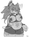 absurd_res anthro belly bottomwear breasts clothing female hi_res looking_at_viewer made_in_abyss mammal narehate nishagora shorts smile solo unknown_artist