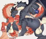 anal anal_penetration anus balls dragon duo fur furred_dragon genitals grey_body grey_scales hi_res knot male male/male mana_(manaaa) nightwing_(wof) oral oral_penetration penetration penis rimming scales scalie sex teeth white_body white_scales wings_of_fire zortie