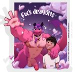 &lt;3 2024 abs anthro arm_around_shoulders arts_of_indiego balls barbel_(anatomy) beard biceps big_balls big_muscles big_penis border clothed clothed/nude clothing cloud din_(wish_dragon) dragon duo eastern_dragon english_text erection eyebrows facial_hair flesh_whiskers genitals hair hi_res horn human humanoid_genitalia humanoid_penis larger_anthro long_(wish_dragon) male male/male mammal muscular muscular_anthro muscular_male navel nipples non-mammal_balls non-mammal_nipples nude pecs penis profanity reaction_image scalie shirt size_difference smaller_human standing text topwear white_border wingless_dragon wish_dragon