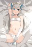  bra cameltoe gyuunyuu_nomio lingerie pantsu tagme thighhighs 