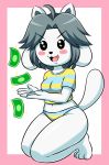  anthro breasts canid canine canis clothed clothing domestic_dog female fur hair hi_res huitu_c mammal tem temmie_(undertale) thick_thighs undertale video_games white_body white_fur wide_hips 