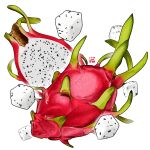  commentary dragon_fruit english_commentary food_focus no_humans original simple_background still_life studiolg white_background 