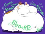 anthro balloon_belly belly big_belly big_breasts big_butt blimp_belly bloated blubber bottom_heavy breasts brown_body brown_fur butt canid canine canis domestic_dog eggnog engorged fat_belly featureless_breasts female fur hi_res huge_breasts huge_butt hunting_dog hyper hyper_belly hyper_butt jack_russell_terrier mammal morbidly_obese morbidly_obese_anthro morbidly_obese_female navel obese obese_anthro obese_female olive_(olive_the_other_reindeer) olive_the_other_reindeer onomatopoeia overweight overweight_anthro overweight_female plump_belly plumper purple_background simple_background soft_belly solo sound_effects swollen swollen_belly terrier text thick_thighs thundra_(artist) weight_gain white_body white_fur wide_hips winter_fat