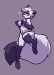  &diams; &lt;3 2020 anthro big_tail black_body black_fur blush breast_grab breasts canid canine dipstick_ears dipstick_tail dust_(mewgle) eyebrow_through_hair eyebrows female fluffy fluffy_tail fox fur gloves_(marking) grey_background grey_body grey_fur hair hand_on_breast leg_markings looking_at_viewer mammal markings mewgle multicolored_body multicolored_ears multicolored_fur multicolored_tail navel nipple_grab nipples nonbinary_(lore) nude purple_eyes signature simple_background socks_(marking) solo suit_symbol translucent translucent_hair two_tone_body two_tone_fur 