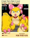  3_toes absurd_res anthro claws english_text feet female foot_fetish foot_focus hi_res koopaling lips lipstick makeup mario_bros nintendo nude soles solo text thejestermime thick_lips toe_claws toes video_games wendy_o._koopa 