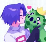  absurdres ameya_(okemu_ame) blush cacnea closed_eyes heart highres james_(pokemon) kiss pokemon pokemon_(anime) pokemon_(creature) pokemon_rse_(anime) team_rocket white_background 