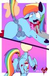  animal_genitalia animal_pussy anus blood bodily_fluids cutie_mark death dock equid equine equine_pussy eyelashes female feral friendship_is_magic genitals gore hair hasbro hi_res hooves horse magic mammal multicolored_hair my_little_pony open_mouth pegasus pony puffy_anus pussy rainbow_dash_(mlp) rainbow_hair stitch_(disambiguation) teats teeth tongue tongue_out white_lie wings 