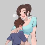  absurdres age_difference breasts highres mature_female mother_and_son non-web_source onee-shota pokemon 