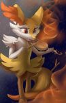  2020 absurd_res anthro auroriia braixen digital_media_(artwork) eyebrows eyelashes female hi_res nintendo orange_eyes pok&eacute;mon pok&eacute;mon_(species) smile solo video_games 