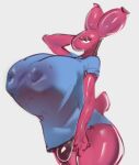 anthro balloon clothing curseofdreg female inflatable per_breasts solo