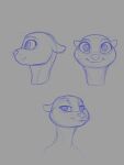 3:4 anthro bedroom_eyes digital_media_(artwork) disney female headshot_portrait hi_res looking_at_viewer mammal mrs._otterton mustelid narrowed_eyes otter portrait seductive side_view sketch small_ears smile smiling_at_viewer solo study whiskers winteranswer zootopia
