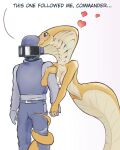 absurd_res affectionate alien alien_humanoid anthro cuddly duo embrace female female_on_human hand_holding heart_symbol hearts_around_head hi_res human human_on_anthro humanoid interspecies love male male/female mammal noconcession reptile scalie snake viper viper_(x-com) x-com