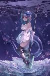  dress heels horns maronmokaet no_bra shadowverse skirt_lift tail wet 