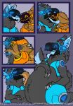  anthro ask-nightmare-edgur collar duo machine male male/male oral_vore protogen qc_(character) sequence speedy_(character) vore 