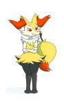  ambiguous_gender braixen generation_6_pokemon hi_res justablank nintendo pokemon pokemon_(species) smile solo standing 