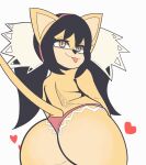  absurd_res anthro butt clothing domestic_cat felid feline felis female hi_res honey_the_cat looking_back mammal panties sega sh1vss smile smiling_at_viewer smirk smirking_at_viewer solo sonic_the_fighters sonic_the_hedgehog_(series) tail thong tongue tongue_out underwear yellow_body 