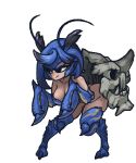  2020 alpha_channel animated blue_hair breasts capcom digital_media_(artwork) female hair humanoid low_res monster_hunter muhut short_playtime simple_background solo transparent_background video_games 