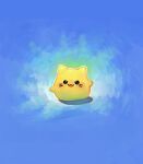  :3 :d animal_focus blob blob_(google) cat happy looking_at_viewer lvetica multicolored_background no_humans open_mouth original outstretched_arms smile 