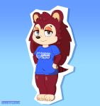  3_toes absurd_res animal_crossing anthro bottomless clothed clothing eulipotyphlan female freckles fur grey_eyes hedgehog hi_res looking_at_viewer mammal nintendo sable_able shirt shirt_only solo switch1e toes topwear topwear_only video_games 