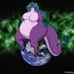  1:1 anthro breasts cjshadorunner earth featureless_breasts female leviathan micky solo space 