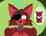  animatronic anthro brown_nose canid canine corvusthefox digital_drawing_(artwork) digital_media_(artwork) eye_patch eyewear five_nights_at_freddy&#039;s fox foxy_(fnaf) fur low_res machine male mammal red_body red_fur robot smile solo tony_crynight toothy_smile uwu video_games yellow_eyes 
