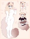  &lt;3 &lt;3_eyes 2019 5_fingers anthro arm_tuft big_tail biped black_clothing black_collar black_legwear black_stockings black_topwear blonde_eyebrows blonde_hair blue_eyes bottomwear braided_hair breasts brown_body brown_ears brown_fur brown_tail calf_tuft chest_tuft choker claws clothed clothing collar digital_media_(artwork) domestic_cat elbow_tufts english_text eyebrows featureless_breasts featureless_crotch felid feline felis female fingers fluffy fluffy_tail fur hair harness hi_res ichiigoneko jewelry leg_tuft legwear lips long_tail looking_away mammal model_sheet necklace nude pawpads paws pink_background pink_bow_tie pink_harness pink_nose pink_pawpads pink_paws shoulder_tuft shy simple_background sketch_page skirt smile solo stockings tail_tuft text thigh_tuft tongue tongue_out topwear tuft wavy_hair whiskers white_body white_fur 