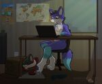 anthro bdsm bondage bound duo feet foot_fetish male male/male questionable_consent slave stripedcrocodile warrenfox