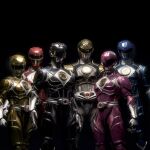  2girls 4boys arm_guards armor belt black_bodysuit black_ranger blue_bodysuit blue_ranger bodysuit gloves gold_armor gold_trim helmet mighty_morphin_power_rangers multiple_boys multiple_girls pink_bodysuit pink_ranger power_rangers red_bodysuit red_ranger shoulder_armor standing tokujay tokusatsu weapon white_bodysuit white_ranger yellow_bodysuit yellow_ranger 