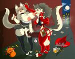 abuse aggressive anthro aroused balls big_breasts big_penis bite bodily_fluids bottomwear breasts butt candy canid canid_demon canine chim_(kimcuongnguyen) clothed clothing clothing_lift demon dessert digital_media_(artwork) dripping duo erection female fog foggy_background food footwear fox full_moon fur genital_fluids genitals green_eyes grey_body hair halloween hallway hat headgear headwear hellhound helluva_boss holidays huge_penis humiliation hyper hyper_genitalia hyper_penis intersex intersex/female kimcuongnguyen legwear licking long_socks loona_(helluva_boss) mammal moon mythological_canine mythological_creature mythology nipple_bite nipple_fetish nipple_play nipple_suck nipples nude panties penetration penis precum precum_drip public public_nudity public_sex red_clothing red_eyes sex skirt skirt_lift slutty_clothing socks sucking tail tears thick_thighs tongue underwear white_body white_fur