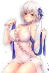  azur_lane cleavage dress erect_nipples no_bra rei_kun sirius_(azur_lane) transparent_png 