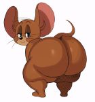  2020 animated anthro big_butt big_ears brown_body brown_fur butt fur huge_butt jerry_mouse looking_at_viewer looking_back male mammal metro-goldwyn-mayer mouse murid murine pinkanimations rodent short_playtime solo sssonic2 tom_and_jerry 