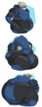 2020 3_fingers absurd_res alien alien_humanoid armor belly belly_expansion bent_arm big_belly big_butt bioware black_bottomwear black_clothing black_pants black_sclera black_shirt black_topwear blue_armor blue_eyes blue_markings bottomwear butt butt_expansion clothed clothed_humanoid clothed_male clothing colored digital_drawing_(artwork) digital_media_(artwork) electronic_arts english_description expansion facial_markings fingers fully_clothed fully_clothed_humanoid garrus_vakarian gauntlets gloves hand_behind_back hand_on_hip hand_on_own_hip handwear head_markings hi_res huge_belly huge_butt huge_thighs humanoid looking_at_own_belly looking_at_viewer male male_humanoid markings mass_effect morbidly_obese morbidly_obese_humanoid morbidly_obese_male mouth_closed multicolored_body multicolored_skin obese obese_humanoid obese_male overweight overweight_humanoid overweight_male pants pauldron portrait sequence shaded shirt simple_background simple_shading solo standing theannoyingnpc thick_thighs thigh_expansion three-quarter_portrait three-quarter_view topwear turian visor weight_gain white_body white_skin
