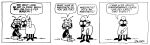 1975 20th_century 3_panel_comic absurd_res accent ancient_art antennae_(anatomy) anthro arachnid arthropod black_and_white comic dialogue doctor dr._gougo duo german_accent gnat gnorm_gnat_(character) gnorm_gnat_(series) head_mirror headgear hi_res humor insect jim_davis jim_davis_(artist) looking_into_mouth male medical_instrument monochrome on_rock public_domain rock scientific_instrument sitting spider stereotype