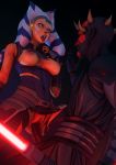  2020 ahegao ahsoka_tano alien alien_humanoid areola asphyxiation breasts clothing dark_skin darth_maul dathomirian duo erection eye_contact female female_penetrated genitals hi_res horn humanoid humanoid_on_humanoid humanoid_penetrated humanoid_penetrating humanoid_penetrating_humanoid john_doe_(artist) lightsaber lipstick looking_at_another looking_pleasured makeup male male/female male_penetrating male_penetrating_female markings melee_weapon nipples not_furry open_mouth orange_body orange_skin penetration penile penile_penetration penis pussy sex star_wars teeth togruta tongue tongue_out torn_clothing vaginal vaginal_penetration weapon zabrak 