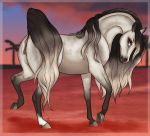  2017 anatomically_correct anatomically_correct_anus anatomically_correct_genitalia anatomically_correct_pussy animal_genitalia animal_pussy anus bodily_fluids dapple equid equine equine_pussy female feral fur genital_fluids genitals grey_arabian hair horse looking_at_viewer mammal one_eye_closed pony pussy pussy_juice pussy_juice_drip raised_tail solo tabascocat wet wink 