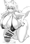  animal_humanoid areola areola_slip balls big_balls big_breasts big_butt big_penis bikini biped bodily_fluids breasts butt canid canid_humanoid canine canine_humanoid censored cleavage clothed clothing curvy_figure foreskin fox_humanoid genital_fluids genitals glistening glistening_genitalia glistening_penis greyscale grin gynomorph hair half-erect hi_res huge_balls huge_breasts huge_penis humanoid humanoid_genitalia humanoid_hands humanoid_penis ineffective_clothing inner_ear_fluff intersex kanon_(148bpm) kneeling light_skin long_hair looking_at_viewer mammal mammal_humanoid monochrome nipple_outline partially_retracted_foreskin penis precum simple_background skimpy smile solo steam sweat swimwear thick_thighs tuft uncut voluptuous white_background wide_hips 