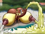 anthro bodily_fluids crossover erection foreskin genital_fluids genitals grand_theft_auto grimdark group gynomorph human hyper intersex lactating macro mammal montgomery_glands nickelodeon nude_beach penis pisswasser rockstar_games sandy_cheeks sketch smudge_proof spongebob_squarepants tight_foreskin urine watersports