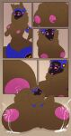 absurd_res anthro armor big_breasts blue_armor bodily_fluids breast_expansion breast_squish breasts brown_body brown_fur chest_tuft claws expansion female fur hand_on_breast hand_on_hip hi_res huge_breasts hyper hyper_breasts lactating lexsin looking_pleasured lua_(pacothegint) machine milk neck_tuft nipples pink_claws pink_face pink_nipples projectile_lactation protogen protogen_armor protogen_visor solo squish thick_thighs tuft vein veiny_breasts wide_hips