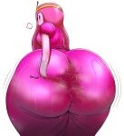 2025 adventure_time anal_fluids anal_juice_drip anal_juice_on_butt analizer2345 anus big_anus big_butt blush bodily_fluids butt cartoon_network clothed clothing female food food_creature food_humanoid glistening glistening_butt hair hi_res huge_anus huge_butt humanoid long_hair onomatopoeia pink_body pink_hair pink_skin princess_bubblegum simple_background solo sound_effects spread_anus spread_butt spreading standing sweat sweaty_body sweaty_butt text thick_thighs