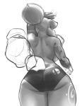  anthro better_version_at_source big_butt breasts butt canid canine clothed clothing conditional_dnp female fox krystal mammal monochrome muscular muscular_anthro muscular_female nintendo panties solo star_fox thick_thighs topless underwear video_games xopachi 