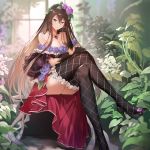  dress granblue_fantasy heels nr_noir rosetta_(granblue_fantasy) stockings thighhighs 