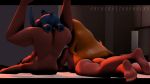  16:9 alien bed black_hair blonde_hair blue_body blue_fur butt crossed_legs disney ears_up experiment_(lilo_and_stitch) female fur furniture group hair hi_res human legs_up lifeguard_(lilo_&amp;_stitch) lilo_and_stitch lying male male/female mammal nani_pelekai on_bed on_front penetration sex size_difference stitch_(lilo_and_stitch) twopapers widescreen 