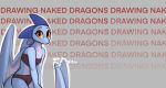  2020 anthro blue_body clothed clothing dragon enginetrap english_text female grey_background hi_res horn membrane_(anatomy) membranous_wings midriff navel scalie simple_background solo syl_(enginetrap) tailwag text underwear western_dragon wings 