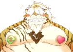  &lt;3 2020 absurd_res anthro belly blush chiro_(artist) felid hi_res kemono male mammal moobs nipples overweight overweight_anthro overweight_male pantherine simple_background solo tiger white_background 