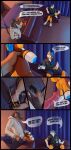 absurd_res anthro apartment belly belly_inflation canid canine comic duo english_text furniture hi_res inflation kooper_(koopershiba) male male/male mammal skinny sofa text volcha volcha_(character) voodoo voodoo_doll voodoo_inflation voodoo_penetration