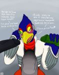  anthro avian big_penis bird falco_lombardi genitals group hand_on_penis hi_res leon_powalski male male/male nintendo panther_caroso penis pizzaozzy_(artist) solo_focus star_fox text video_games wolf_o&#039;donnell 
