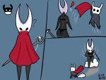  4:3 absurd_res anthro duo female hi_res hollow_knight hornet_(hollow_knight) humanoid male male/female protagonist_(hollow_knight) six343 team_cherry video_games 