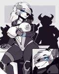  4:5 anthro bar boyfriend-girlfriend canid canine canis clothing domestic_dog duo female fish hi_res karakylia lewd_(disambiguation) liz(lizzycat21) lycanroc male male/female mammal marine midnight_lycanroc nika_sharkeh nikita_akulov_(nika_sharkeh) nintendo pok&eacute;mon pok&eacute;mon_(species) science_fiction shark suggestive teasing undressing video_games wolf 